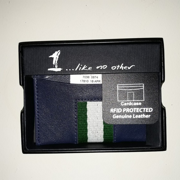 1 Like No Other Other - 1 Like No Other Card Carrier Wallet Blue Stripe
